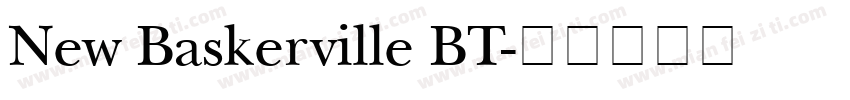 New Baskerville BT字体转换